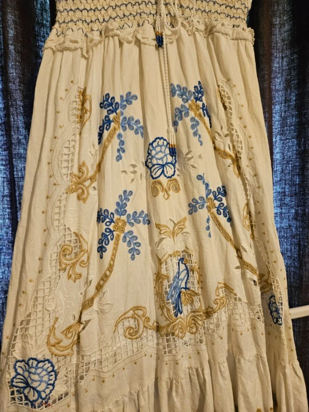 Off-White Romantic Richelieu Maxi Dress - Picture 5 of 10